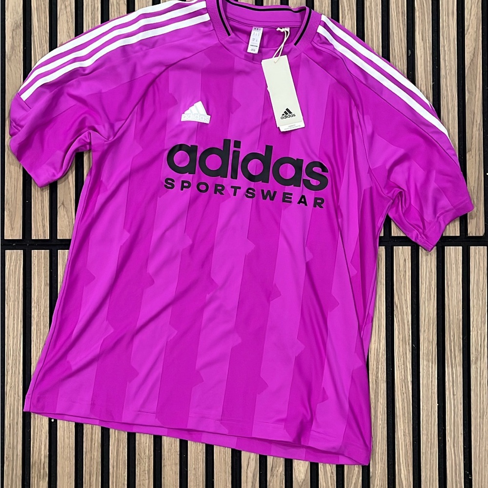 Adidas Tiro jersey t-Shirt mens Size S Purple IX1333
